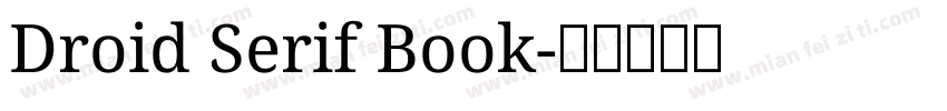 Droid Serif Book字体转换